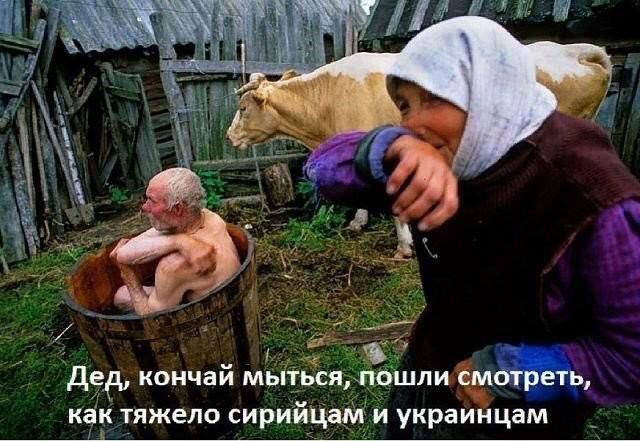 Дед кончай мьітьсялошлиімотреть как тяжело сирийЦам и украинцам