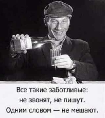 Все такие ЗВЁОТПИВЫЕС не ЗВОНЯТ не ПИШУТ Одним словом не мешают