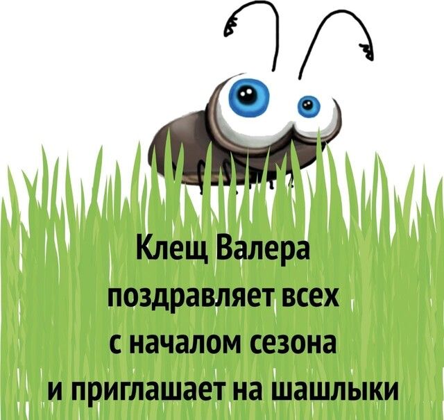 ЧД Клещ Валера поздравляет всех с началом сезона и приглашает на шашлыки