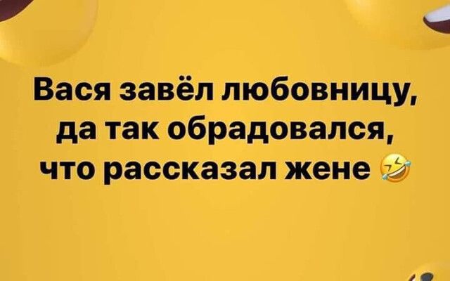 вася завёл любовницу да так обрадовался что рассказал жене сэ