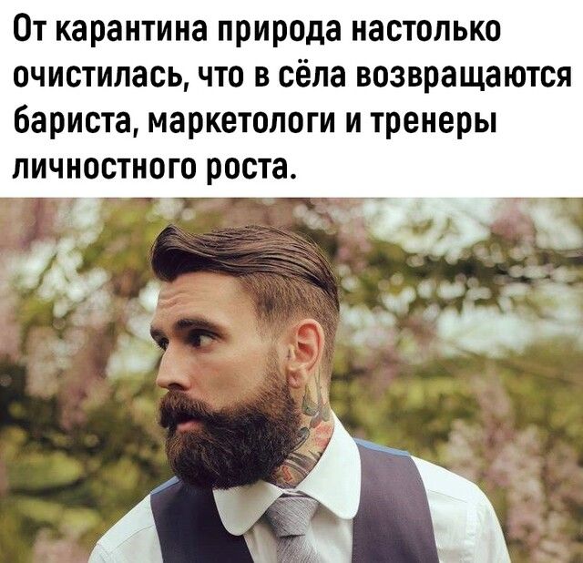 От карантина природа настолько очистилась что в сёла возвращаются бариста маркетологи и тренеры личностного роста