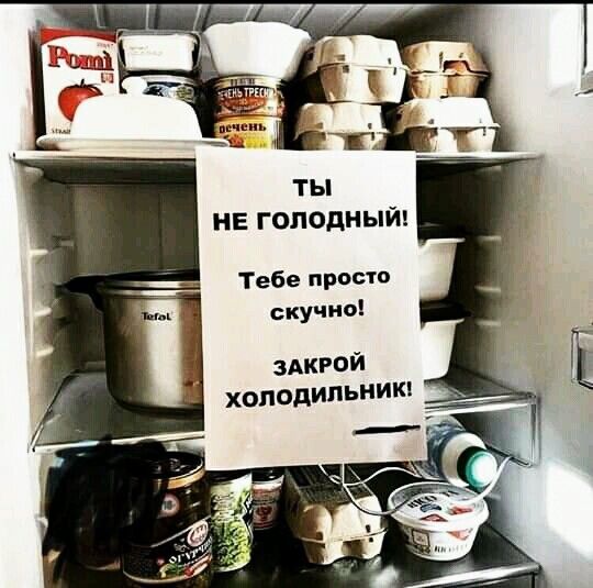 НЕ голодный Тебе просто скучно икрой холодильник