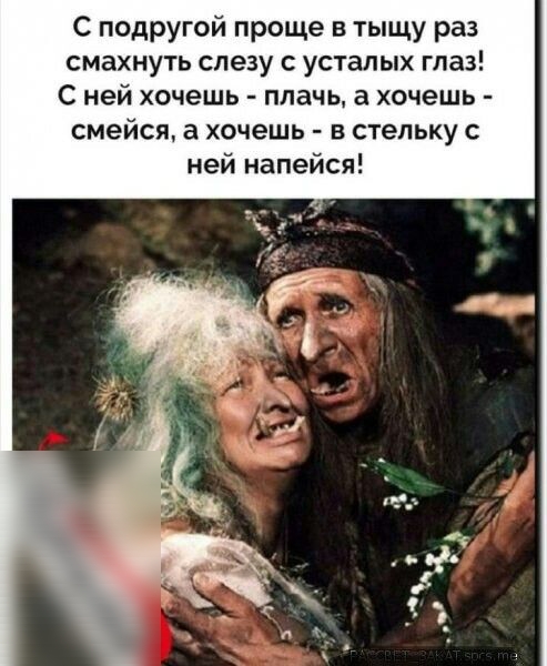 С подругой проще в тыщу раз смахнуть слезу с усталых глаз С ней хочешь плачь а хочешь смейся а хочешь в стельку с ней напейся