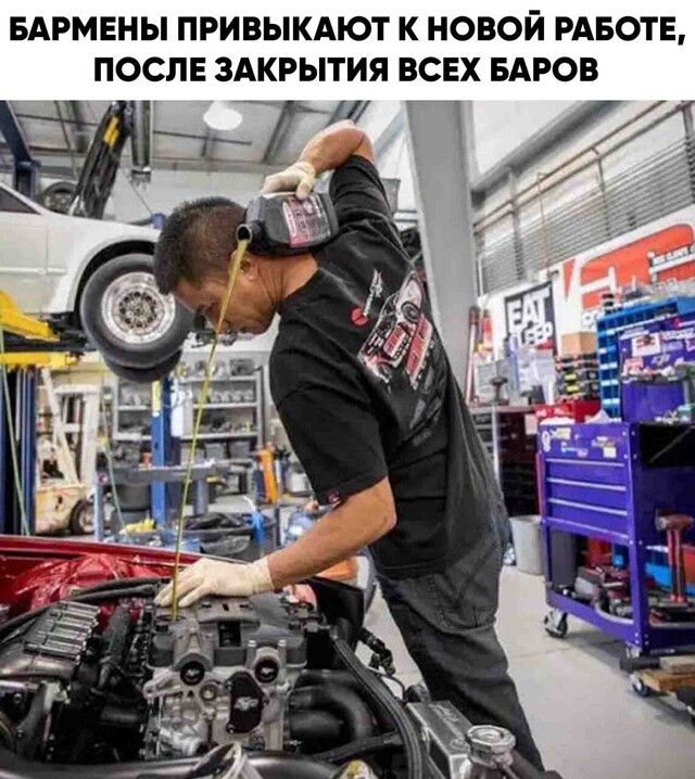 БАРМЕНЫ ПРИВЫКАЮТ К НОВОЙ РАБОТЕ