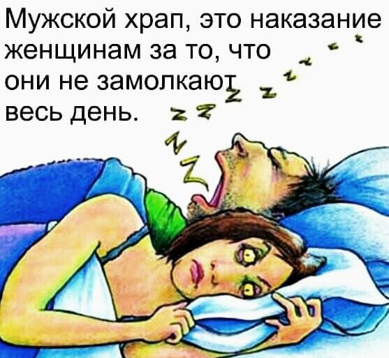 Мужской храп это наказание женщинам за то что 4 они не замопкают _ весь день