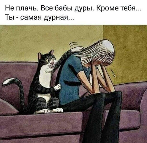 Не плачь Все бабы дуры Кроме тебя Ты самая дурная