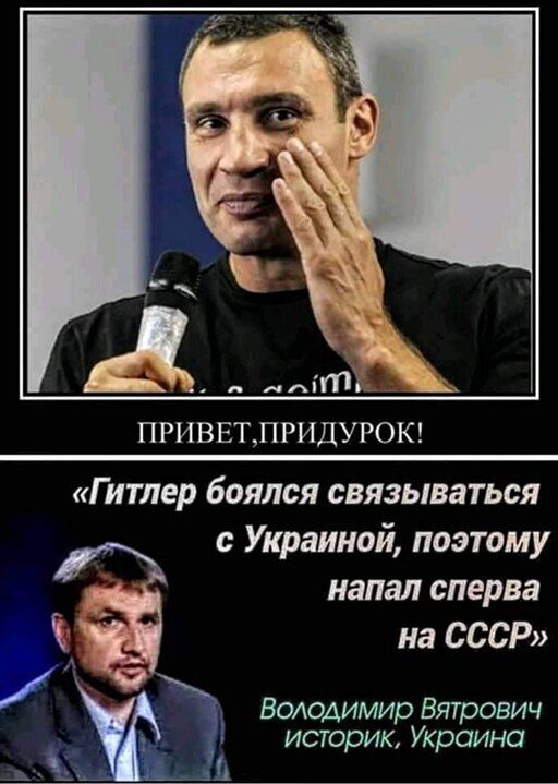 ПРИВЕТЛРИДУРОК Гитлер боялся связываться с Украиной поэтому напал сперва на СССР ВолодимирВятрович историю Украина 4 к