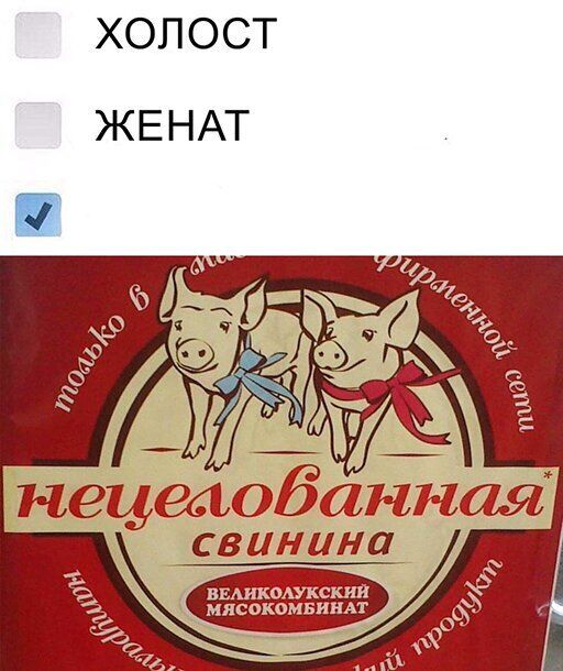ХОЛОСТ ЖЕ НАТ Шнина ВЕАИКОЩСКИИ МЯСОКОМБИИАТ