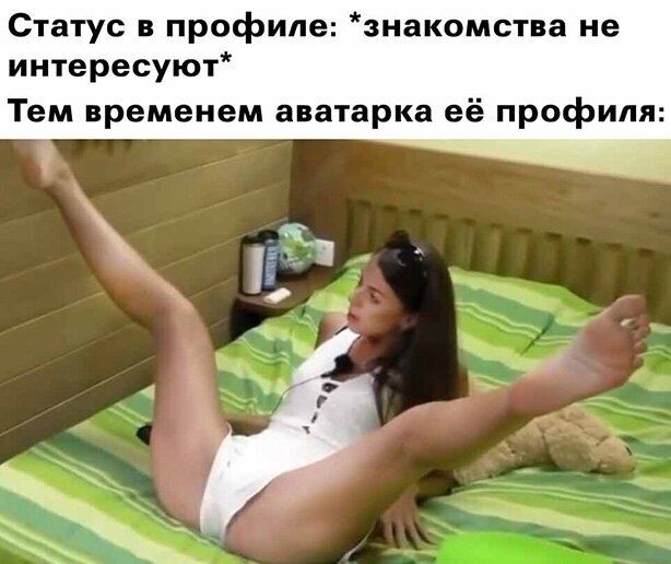 Статус в профиле знакомства не интересуют Тем временем аватарка её профиля 2