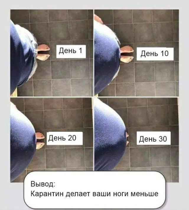 Вывод Карантин делает ваши ноги меньше