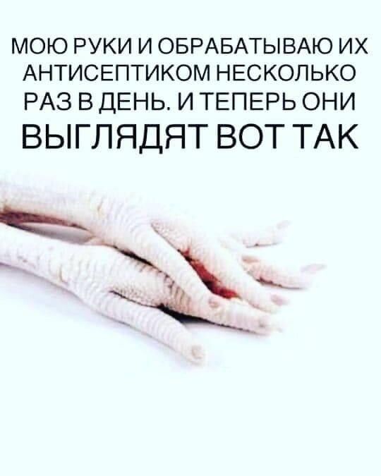 МОЮ РУКИ И ОБРАБАТЫВАЮ ИХ АНТИСЕПТИКОМ НЕСКОЛЬКО РАЗ в ДЕНЬ и ТЕПЕРЬ они ВЫГЛЯДЯТ ВОТ ТАК _ _ аъ