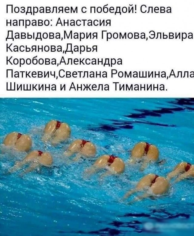 Поздравляем с победой Слева направо Анастасия ДавыдоваМария ГромоваЭльвира Касьяновадарья КоробоваАлександра ПаткевичСветлана РомашинаАлл Шишкина и Анжела Тиманина