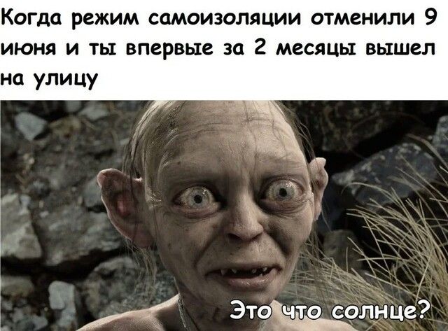 Когда режим самоизоляции отменили 9 июня и ты впервые за 2 месяцы вышел на улицу Этоддчто еолн це