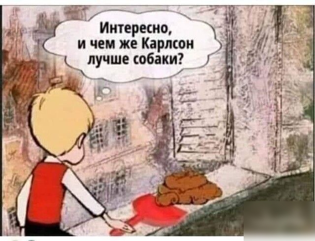 _ Интересно и чем же Карлсон К лучше собаки _ _