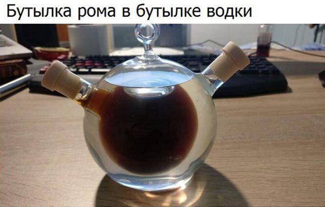 БУТЫПКЗ рома В бУТЫЛКЕ ВОДКИ 735