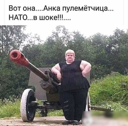 Вот онаАнка пулемётчица НАТОв шоке