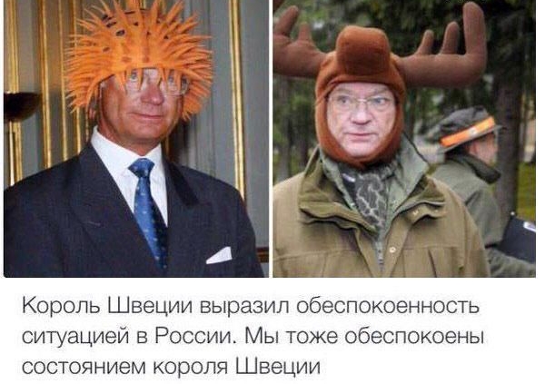 Король Швеции выразил обеспокоенность ситуацией в России Мы тоже обеспокоены состоянием короля Швеции