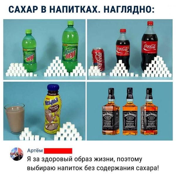 САХАР В НАПИТКАХ НАГЛЯДНО МТМ пп А _ Я за здоровый образ жизни поэтому выбираю напиток без содержания сахара ип