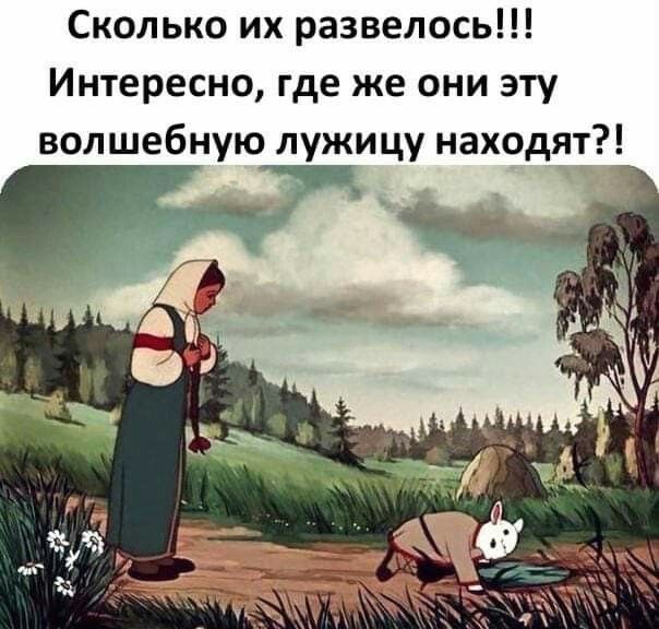 Сколько их развелось Интересно где же они эту волшебную лужицу находят
