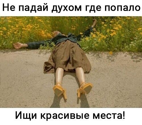 Не падай духом где попало
