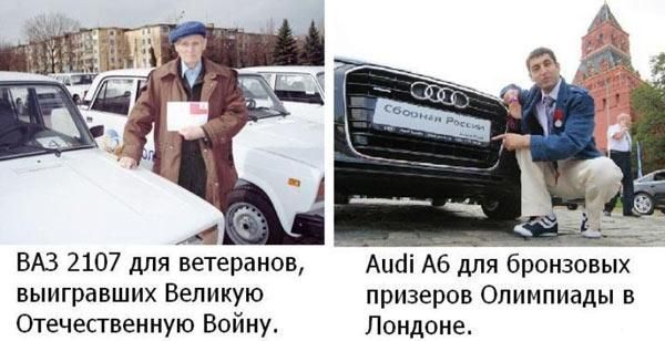 ВАЗ 2107 для ветеранов Аиаі А длябронзовых выигравших Великую призеров Олимпиады в Отечественную Войну Лондоне