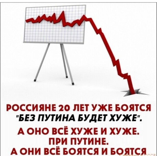 РОССИЯНЕ 20 ЛЕТ УЖЕ БОЯТСЯ БЕЗ ПУТИНА БУДЕТ ХУЖЕ А ОНО ВСЕ ХУЖЕ И ХУЖЕ ПРИ ПУТИНЕ А ОНИ ВСЕ БОЯТСЯ И БОЯТСЯ