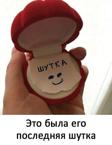 Это была его последняя шутка