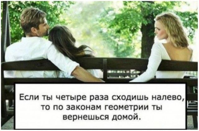 ЕСЛИ ТЫ ЧЕТЫре раза СХОДИШЬ налево ТО ПО законам Геометрии Ты вернешься ДОМОЙ