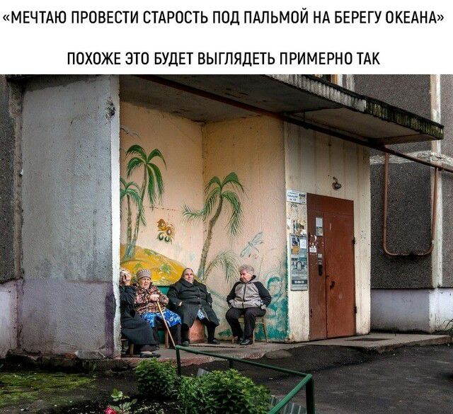 МЕЧТАЮ ПРОВЕСТИ СТАРОСТЬ ПОД ПАЛЬМОЙ НА БЕРЕГУ ОКЕАНА ПОХОЖЕ ЭТО БУДЕТ ВЫГЛЯДЕТЬ ПРИМЕРНО ТАК
