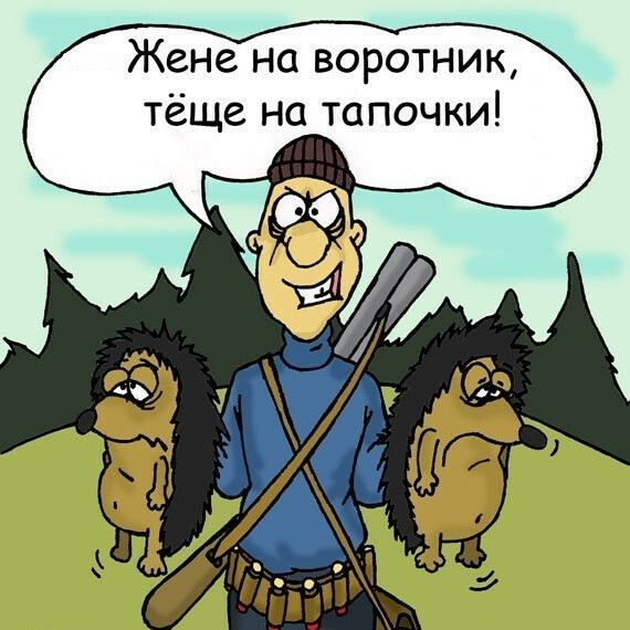 Жене на воротник тёще на тапочки