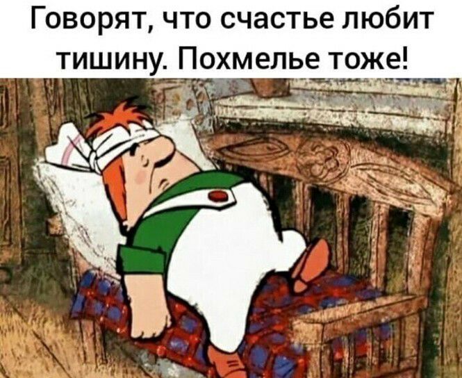 Говорят что счастье любит тишину Похмель_е тоже