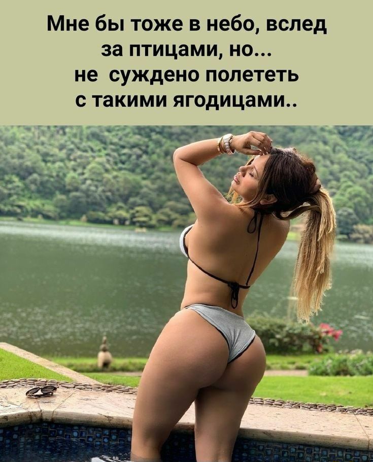 Мне бы тоже в небо вслед за птицами но не суждено полететь с такими ягодицами