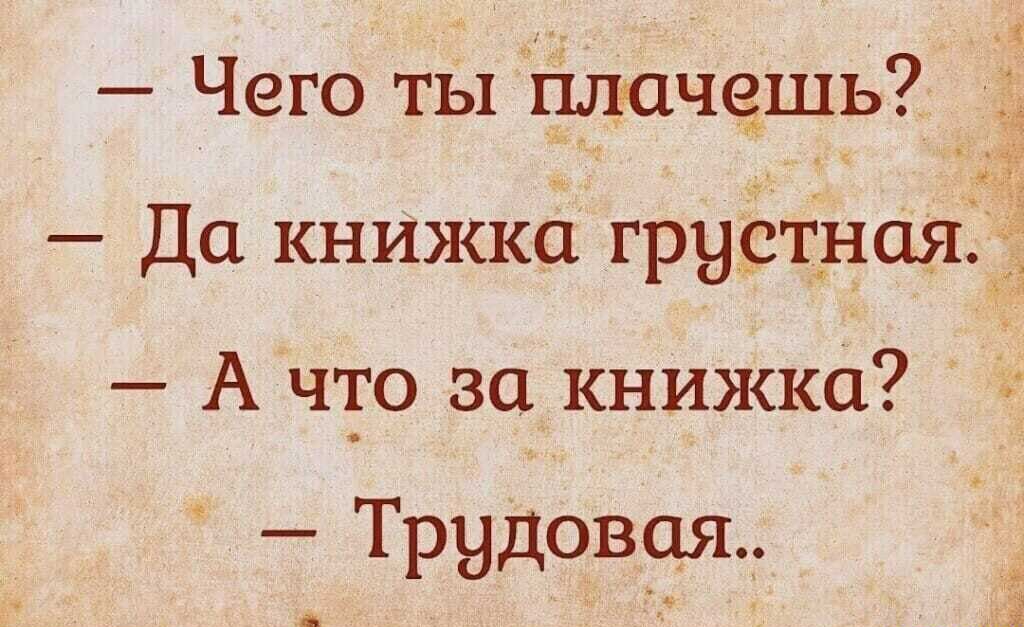 Чего ты хілйачсёшъ Да книжка грустная А что за книжка Трудовцш