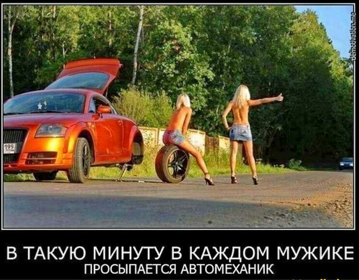 В ТАКУЮ МИНУТУ В КАЖДОМ МУЖИКЕ ПРОСЫПАЕГСЯ АВТОМЕХАНИК