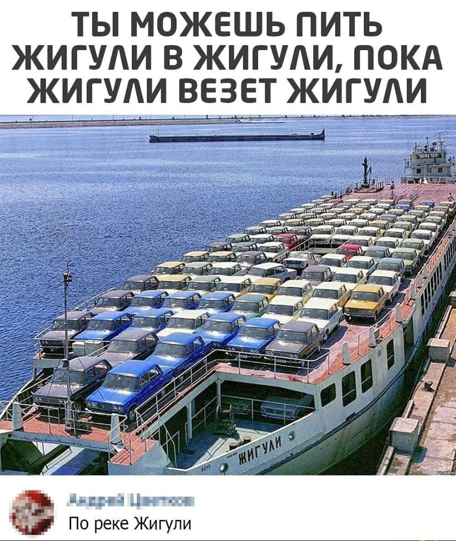 ТЫ МОЖЕШЬ ПИТЬ ЖИГУАИ В ЖИГУАИ ПОКА ЖИГУАИ ВЕЗЕТ ЖИГУАИ По реке Жигули