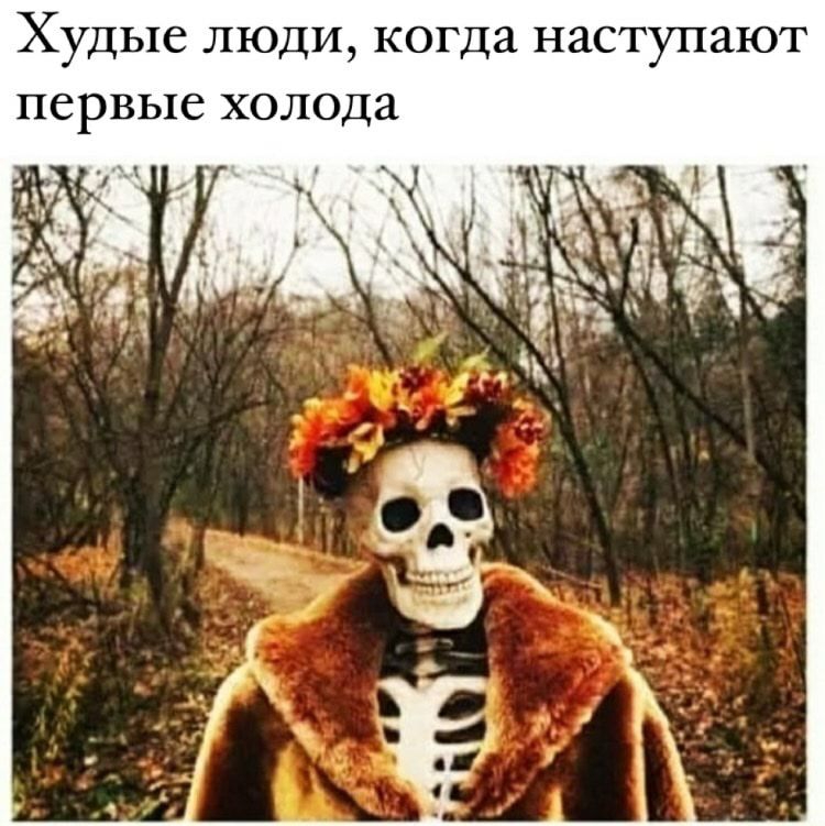 Худые люди когда наступают первые холода
