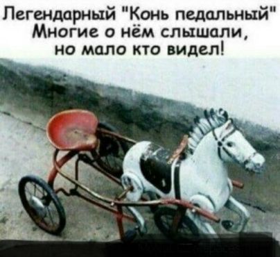 Легендарный Конь педальный Многие о нем слышали но мало кто видел