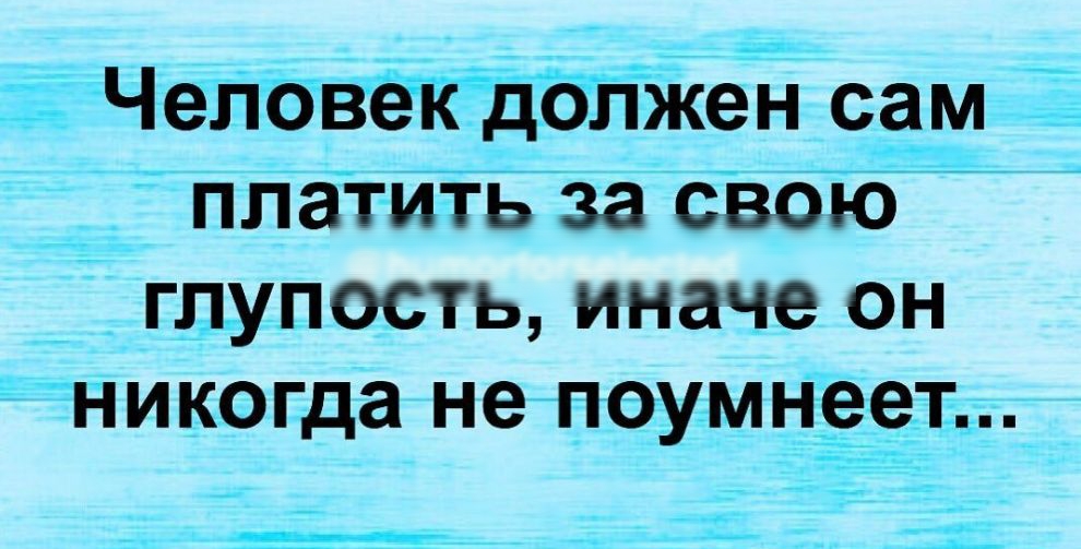 В _ плат ить за свою глупость иначе он Никогда не пеумнеет гиг 1