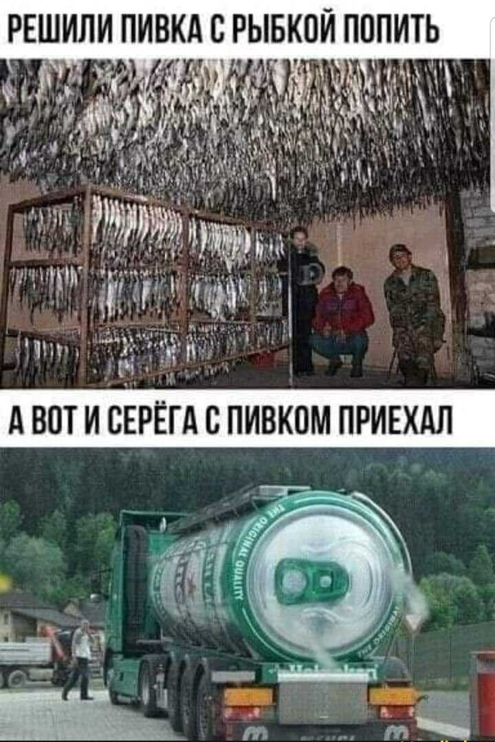 РЕШИЛИ ПИВИА С РЫБКПИ ПОПИТЬ
