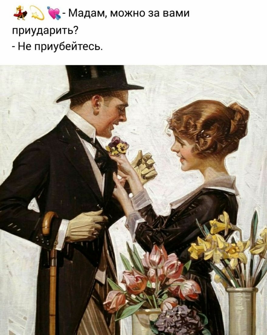 г Мадам можно за вами приударить Не приубейтесь