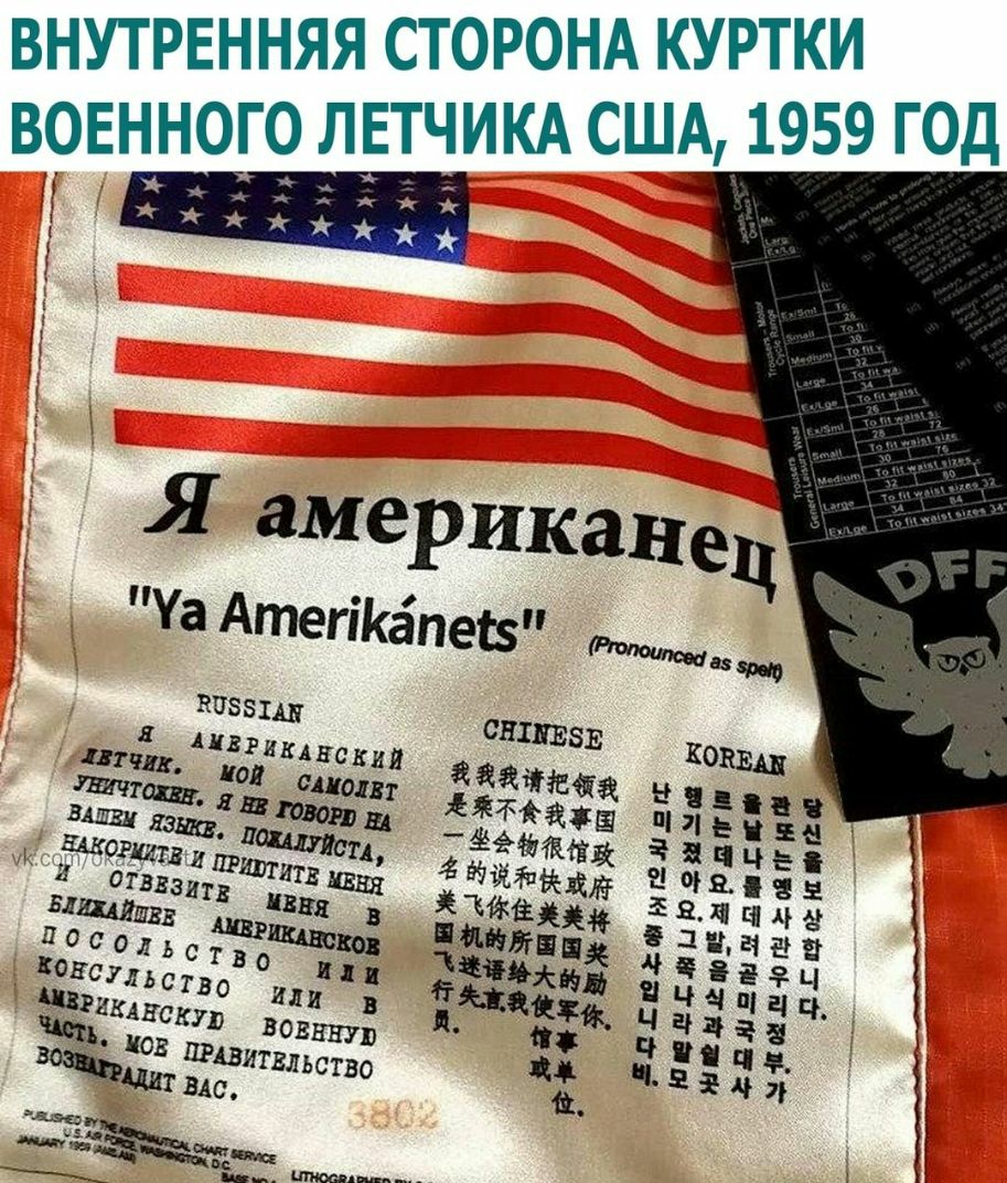 ВНУТРЕННЯЯ СТОРОНА КУРТКИ ВОЕННОГО ЛЕТЧИКА США 1959 ГОД Ники итд скил _ сидит дамами Зшви ддтвоглш ЖЖйадШ 5329 Шорт ЬПЩТЬ _ЁЁЁИЁЁ Ц ч 5 Здам ИМПБ БЕЯ ЁЁЙЁН 9 я шва 35 в БЁЁЁхще ЁЁ зада 0 1 30 П 31 конец вц ЧЁЁ діізз щ и в пн Ч пл а ц ш Ансип ВОЕЕЩ ч ддт гоантв дивитвльство Ё ч Шамс 5 ц дд МшёЧЖ т 1