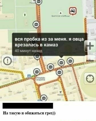 пробка из за меня я овца врезалась в камаз и у ш ищи п впиши греху