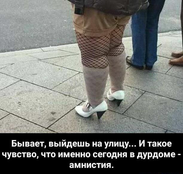 Бывает выйдешь на улицу И такое чувство что именно сегодня в дурдоме амнистия
