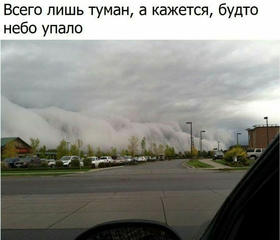 Всего лишь туман а кажется будто небо упало