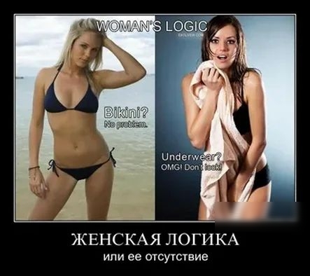 ЖЕНСКАЯ ЛОГИКА или ее отсутсгвие