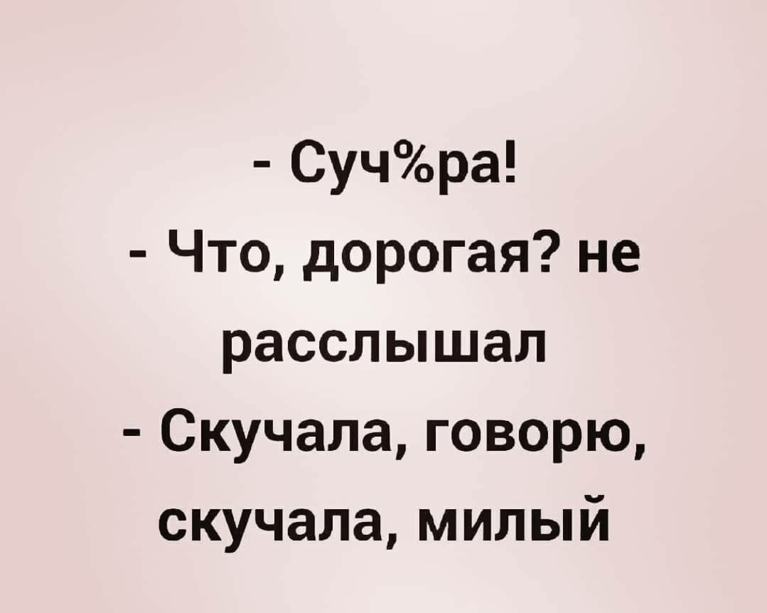 Сучра Что дорогая не расслышал Скучала говорю скучала милый