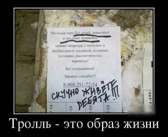 Тролль это образ жизни