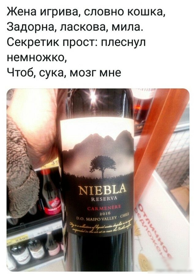 Жена игрива словно кошка Задорна ласкова мила Секретик прост плеснул немножко Чтоб сука мозг мне