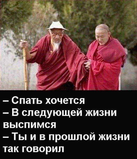 Спать хочется В следующей жизни выспимся Ты и в прошлой жизни так говорил