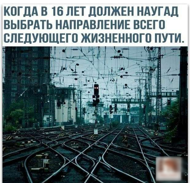 КОГДА В 16 ЛЕТ ДОЛЖЕН НАУГАД ВЫБРАТЬ НАПРАВЛЕНИЕ ВСЕГО